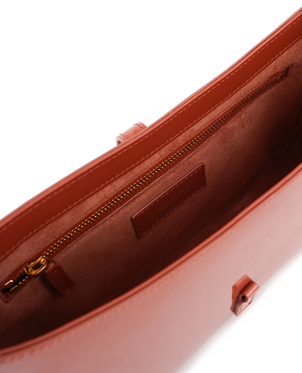 Шкіряна сумка Le 5 à 7 Saint Laurent 657228-AAD16, теракотовий колір • Купити в інтернет-магазині Kameron