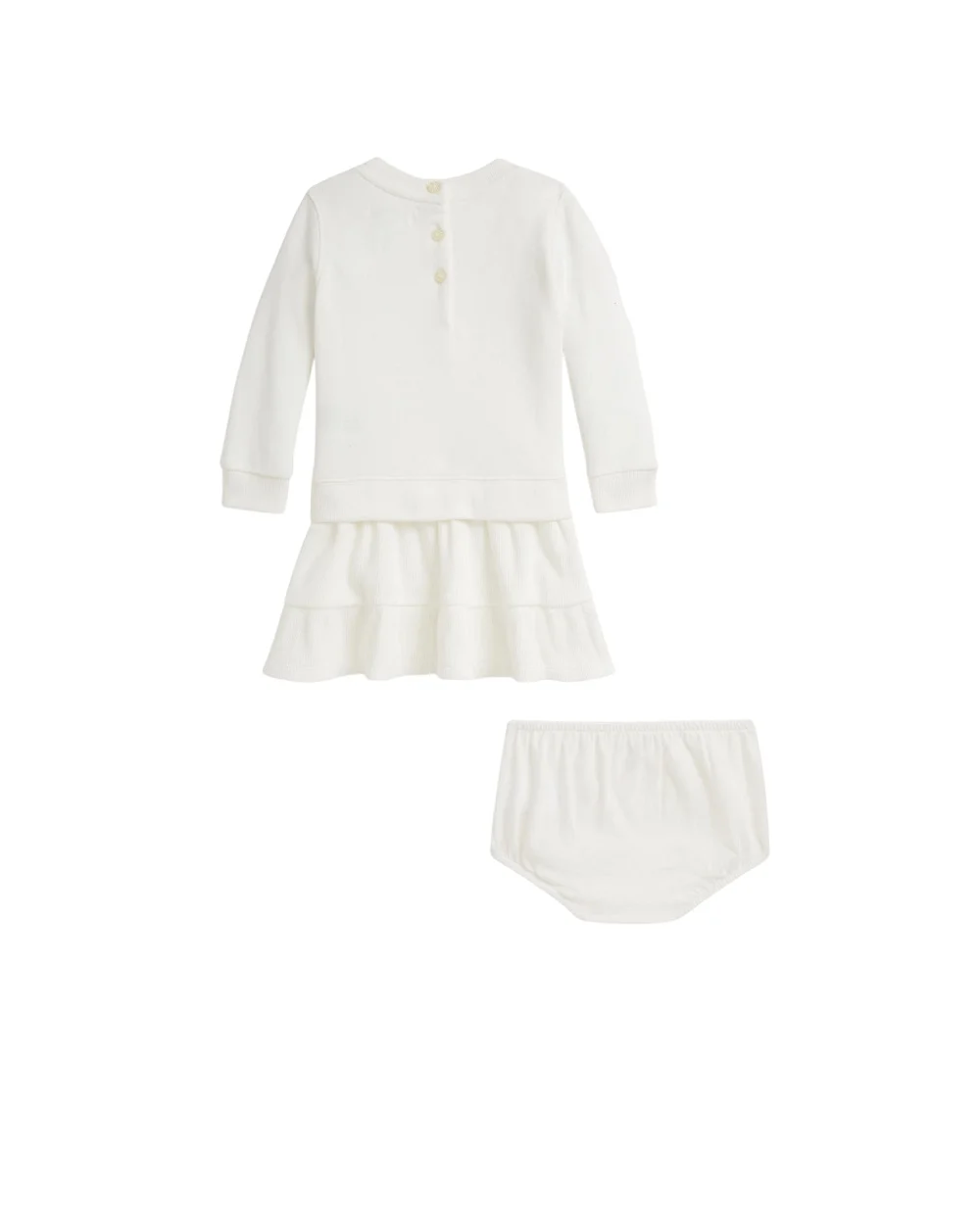 Дитяча сукня флісова Polo Bear Polo Ralph Lauren Kids 310981086001, кремовий колір • Купити в інтернет-магазині Kameron