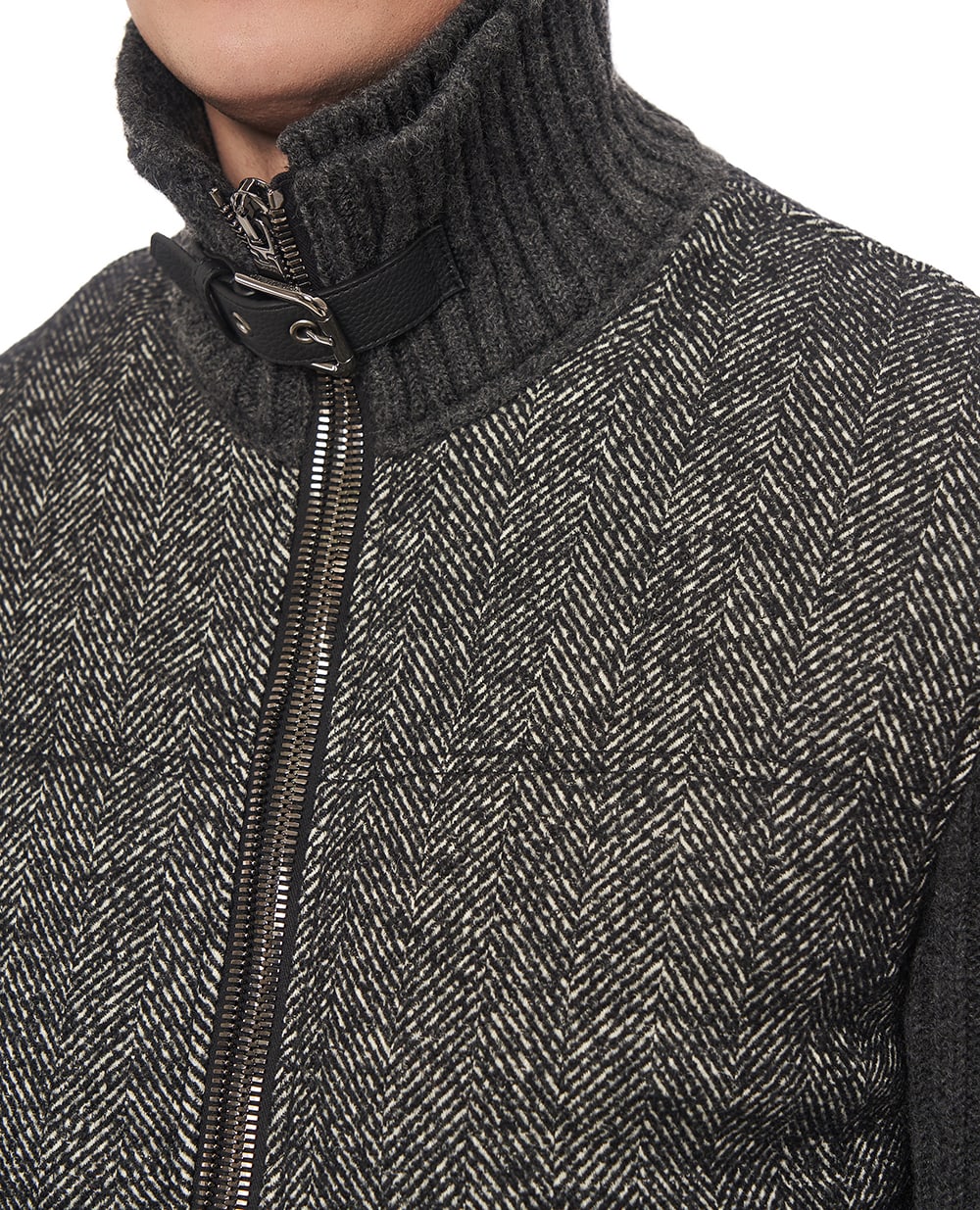 Куртка из шерсти Dolce&Gabbana G9BVST-GJ846, серый цвет • Купить в интернет-магазине Kameron