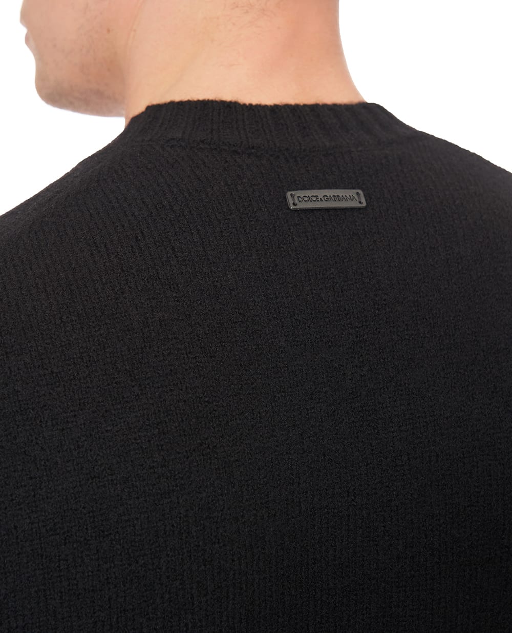 Свитер из шерсти Dolce&Gabbana GXX02T-JFMIL, черный цвет • Купить в интернет-магазине Kameron