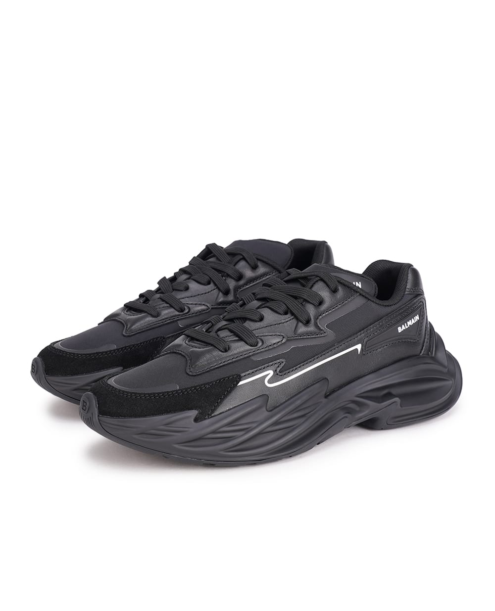 Кросівки Run-Row Balmain CN1VI730LLSN, чорний колір • Купити в інтернет-магазині Kameron
