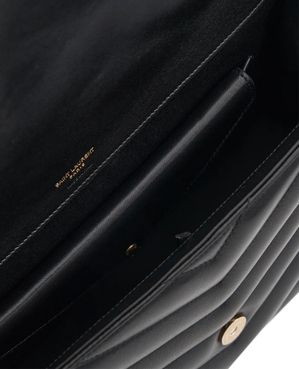 Сумка из кожи Loulou Large Saint Laurent 803541-AAEAX, черный цвет • Купить в интернет-магазине Kameron