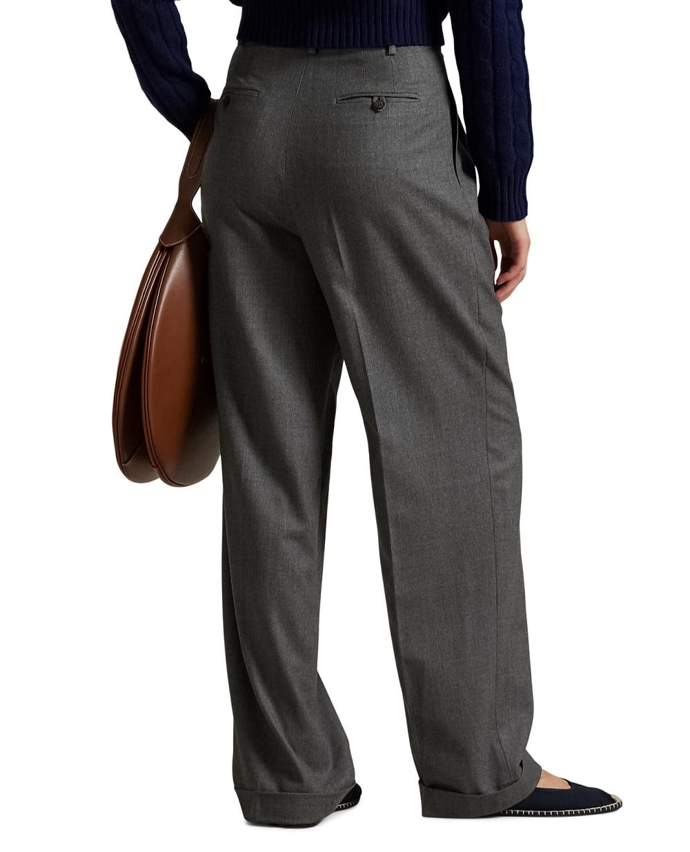 Брюки Bacall из шерсти Polo Ralph Lauren 211971407001, серый цвет • Купить в интернет-магазине Kameron
