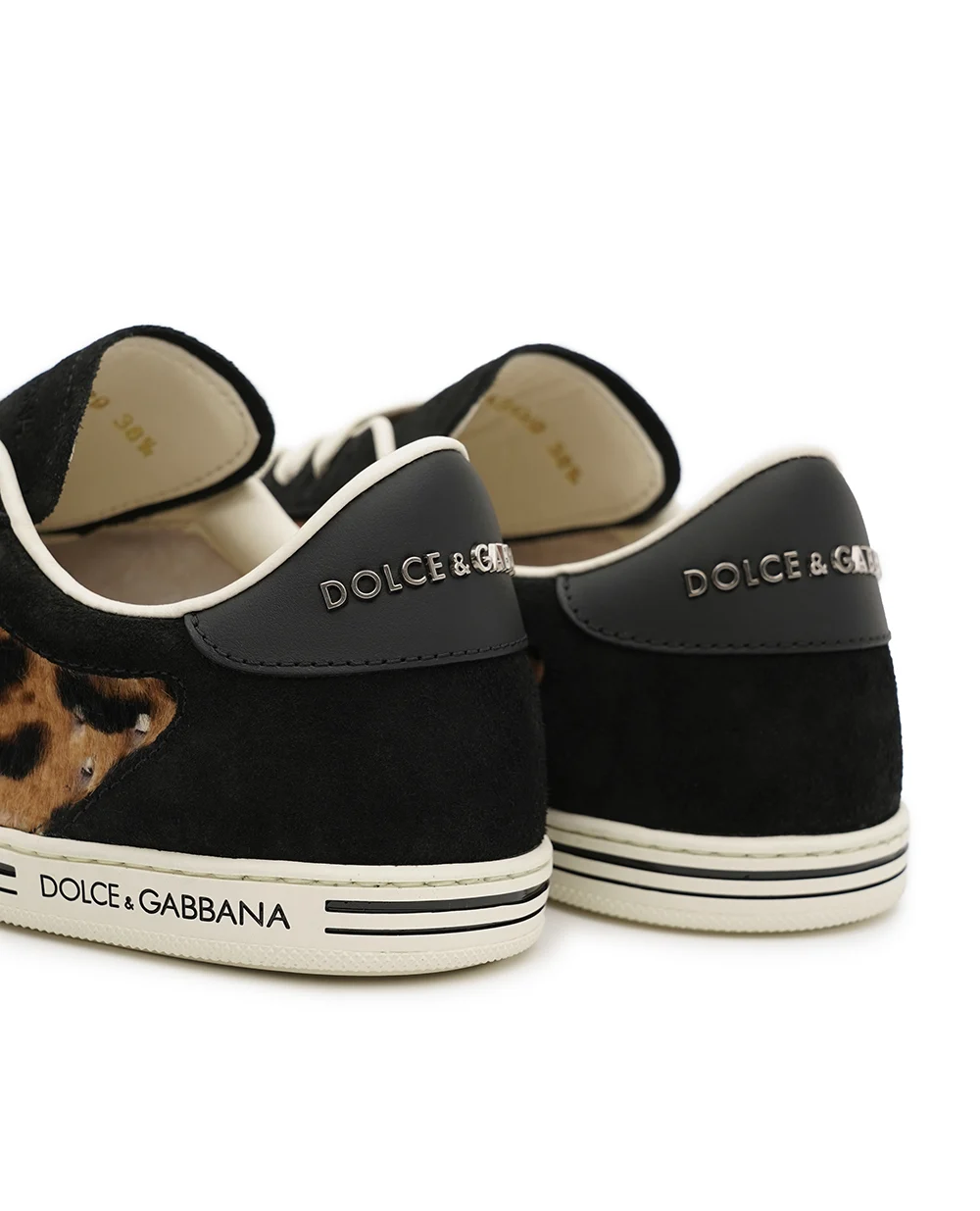 Кеды Saint Tropez Light из телячьей кожи с принтом Dolce&Gabbana CK2306-AS529, коричневый цвет • Купить в интернет-магазине Kameron