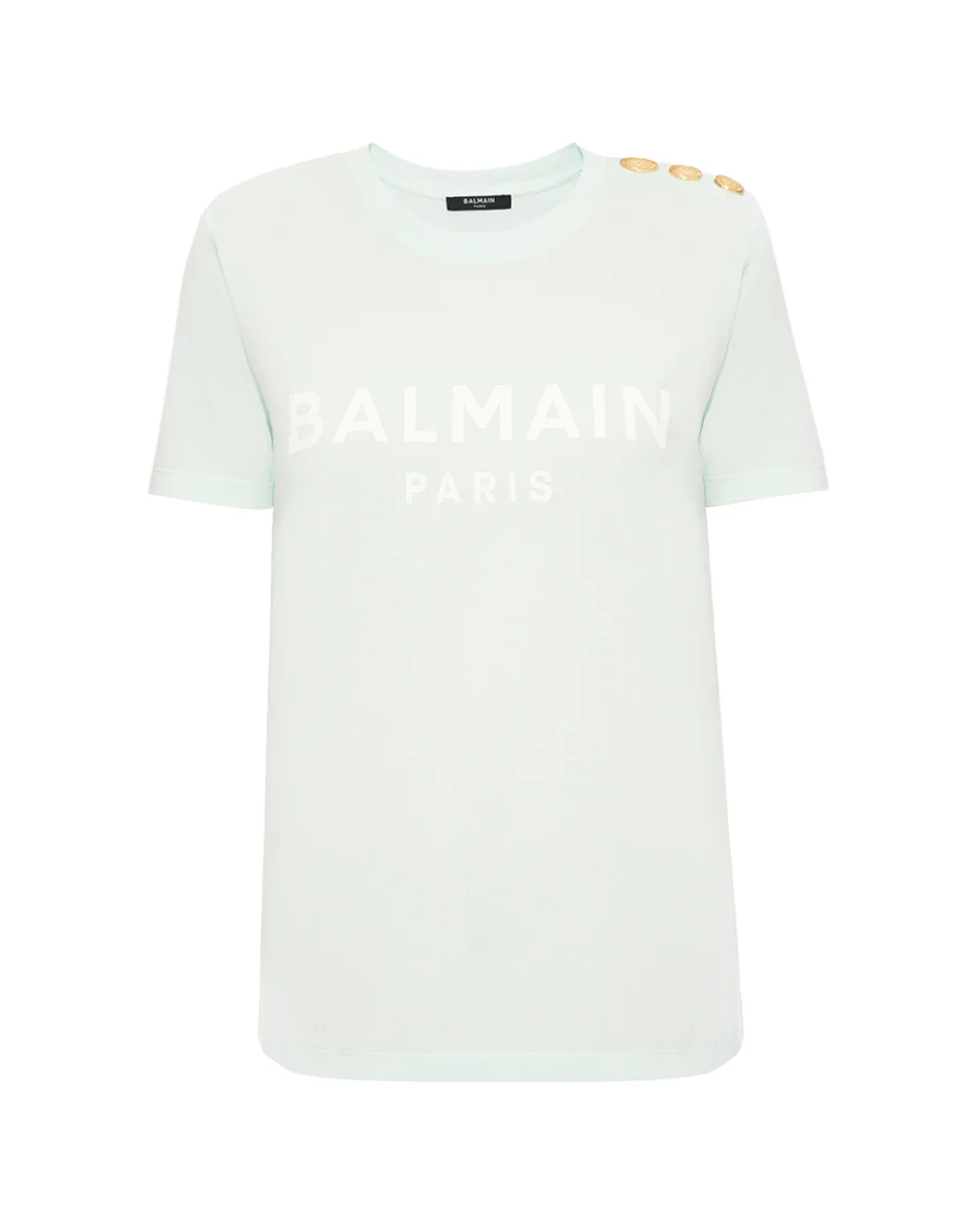 Футболка Balmain BF1EF005BB02, бирюзовый цвет • Купить в интернет-магазине Kameron