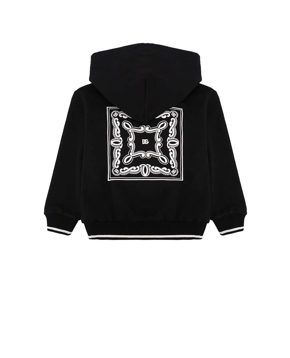 Детская толстовка Dolce&Gabbana Kids L4JWKG-G7OK1-S, черный цвет • Купить в интернет-магазине Kameron