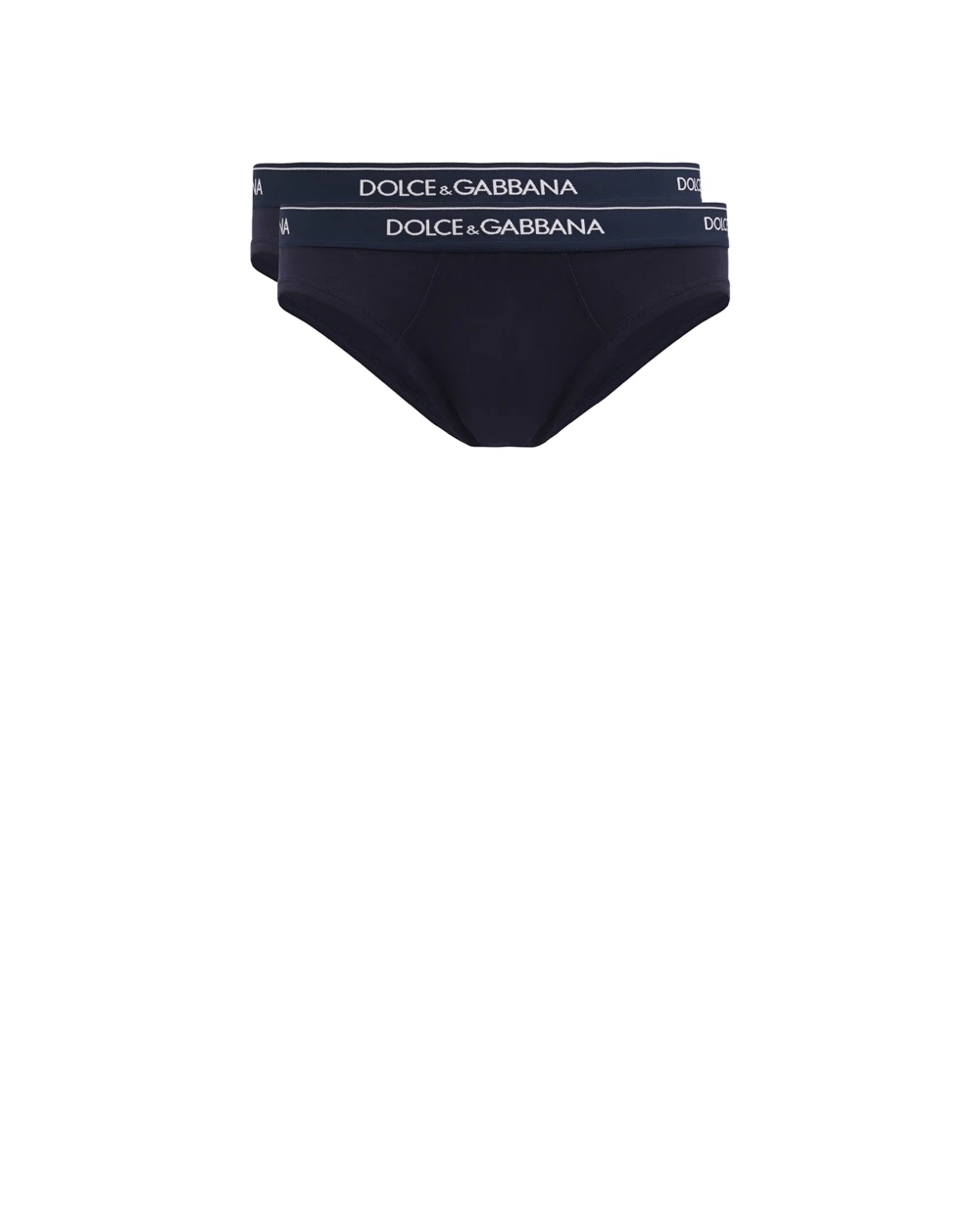 Брифы (2 шт.) Dolce&Gabbana M9C03J-ONN95, темно-синий цвет • Купить в интернет-магазине Kameron