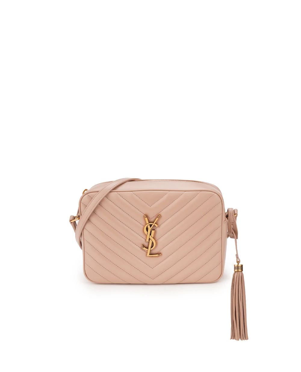 Шкіряна сумка Lou Camera Bag Saint Laurent 715232-DV707, бежевий колір • Купити в інтернет-магазині Kameron