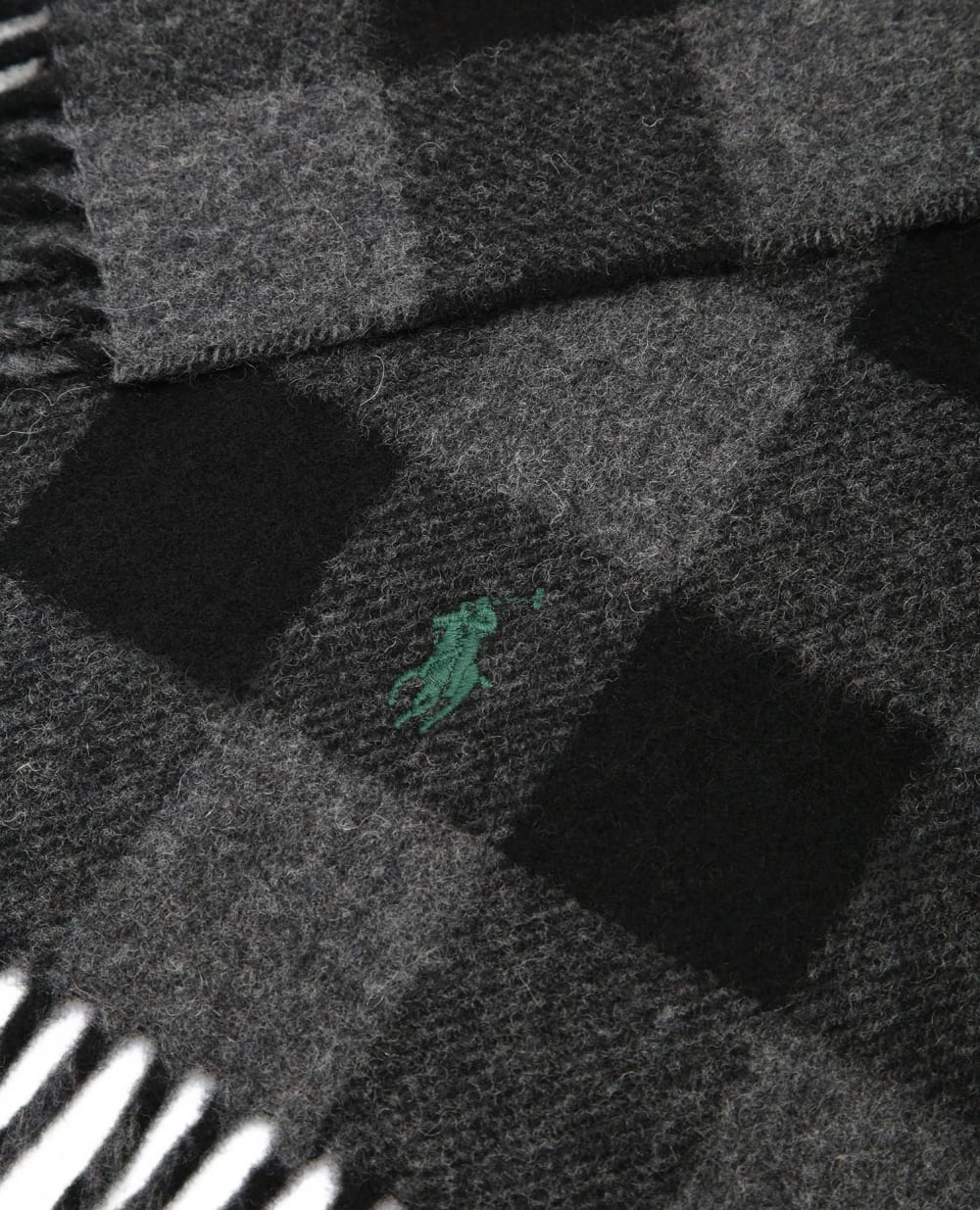 Шерстяной шарф Polo Ralph Lauren 449823798002, серый цвет • Купить в интернет-магазине Kameron