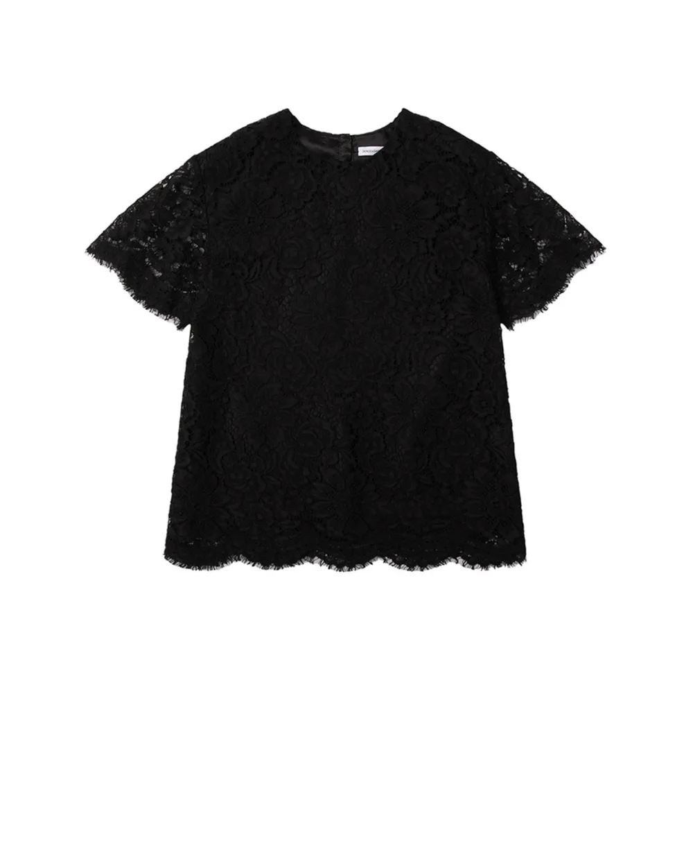 Дитяча блуза Dolce&Gabbana Kids L53S67-HLMVQ-B, чорний колір • Купити в інтернет-магазині Kameron