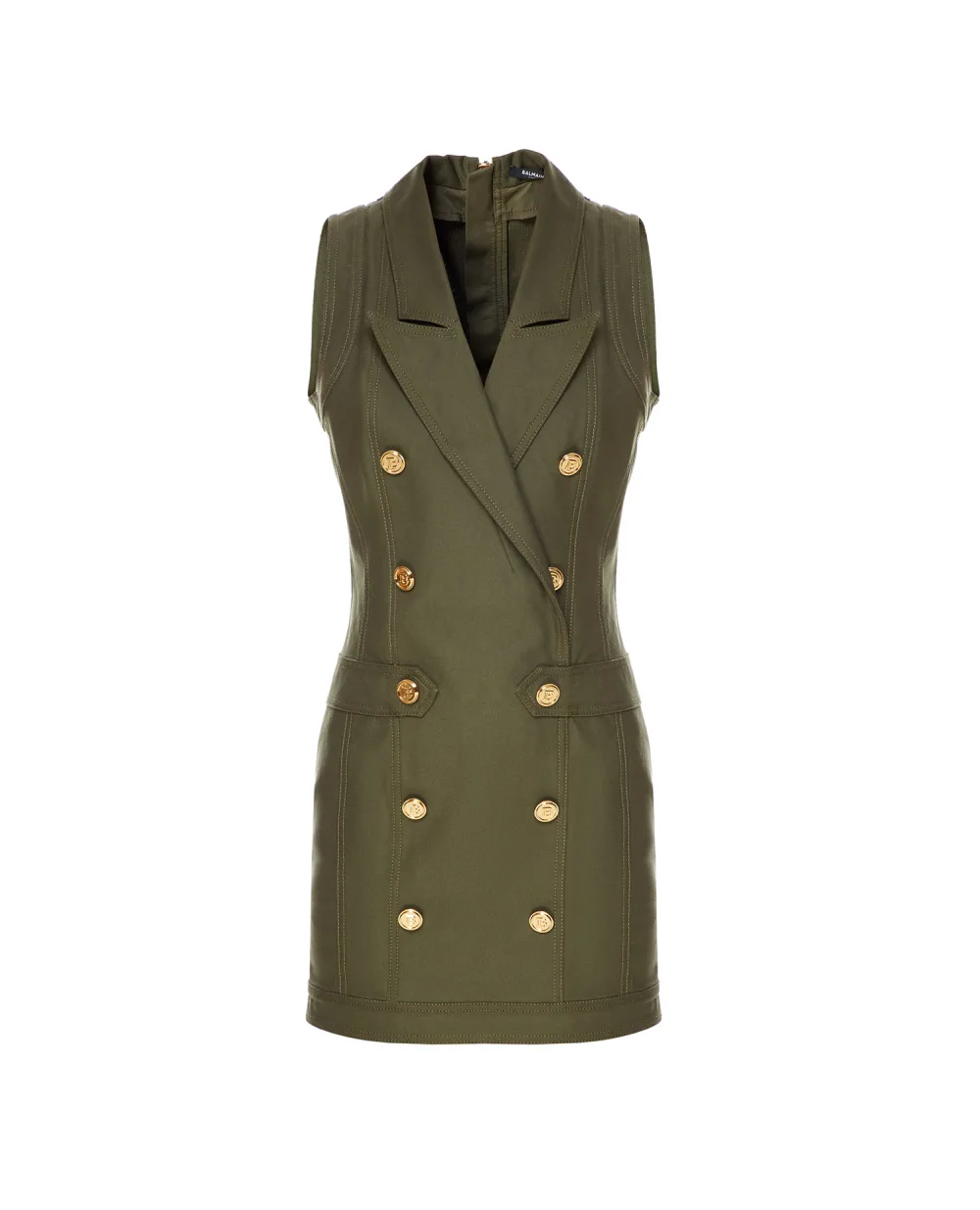 Платье Balmain WF0R5290D152, зеленый цвет • Купить в интернет-магазине Kameron