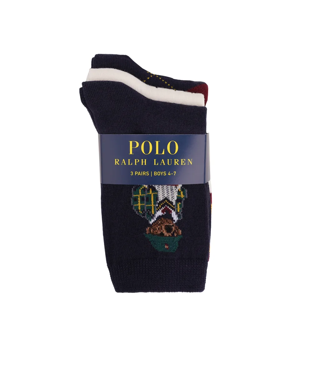 Дитячі шкарпетки Polo Bear (3 пари) Polo Ralph Lauren Kids 443927569001, різнокольоровий колір • Купити в інтернет-магазині Kameron
