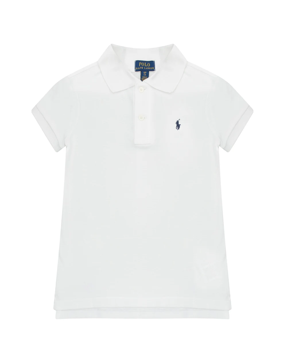 Детское поло Polo Ralph Lauren Kids 313811484004, белый цвет • Купить в интернет-магазине Kameron