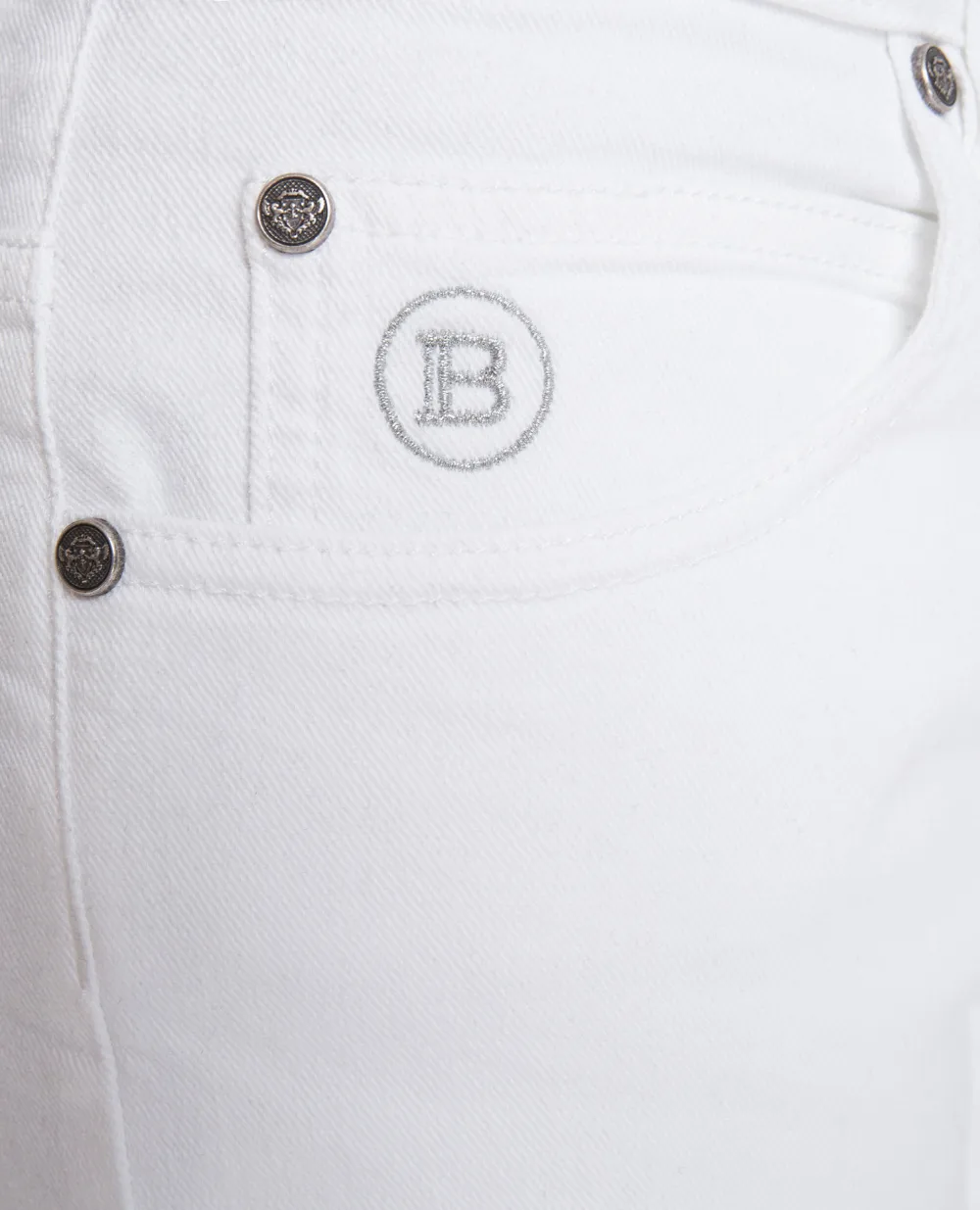 Брюки Balmain TH05230Z294, белый цвет • Купить в интернет-магазине Kameron