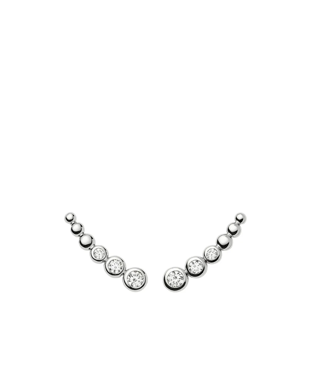 Сережки Tennis Climber Missoma GU-S-E21-CZ, срібний колір • Купити в інтернет-магазині Kameron