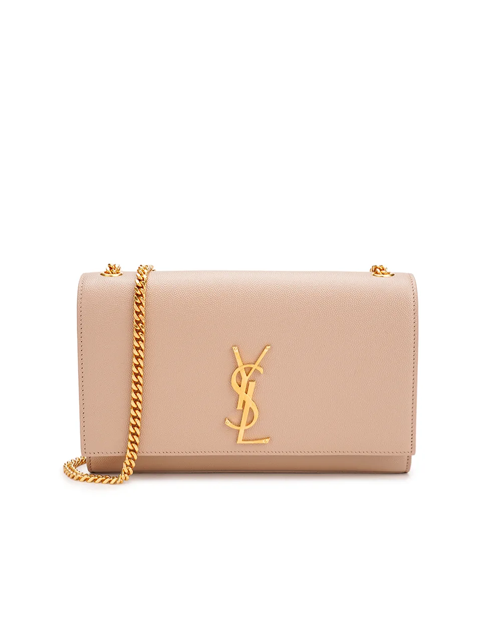 Кожаная сумка Kate Medium Saint Laurent 364021-BOW0J, бежевый цвет • Купить в интернет-магазине Kameron