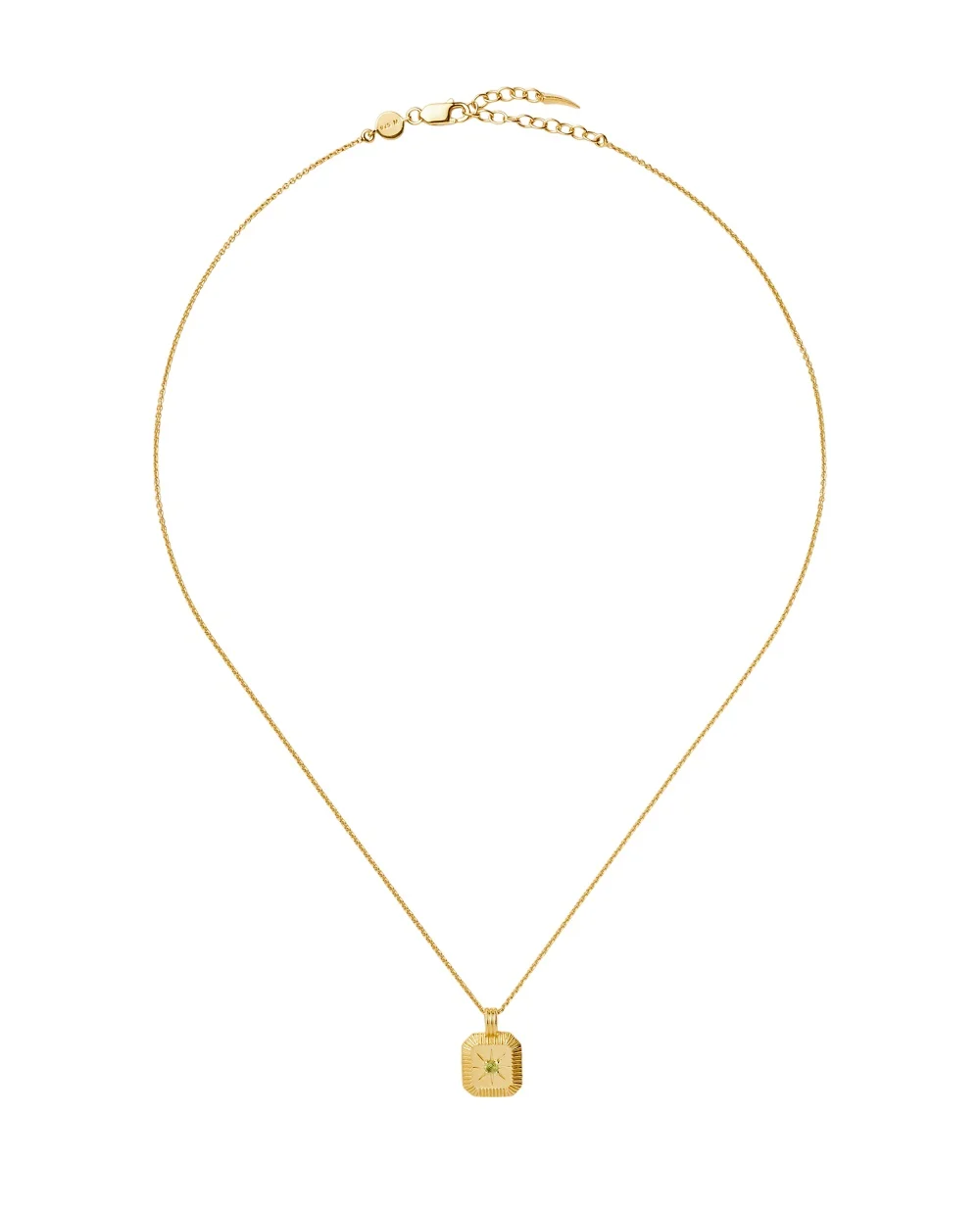 Кулон-підвіска з каменем Missoma BSH-G-N1-CH2-PD, золотий колір • Купити в інтернет-магазині Kameron