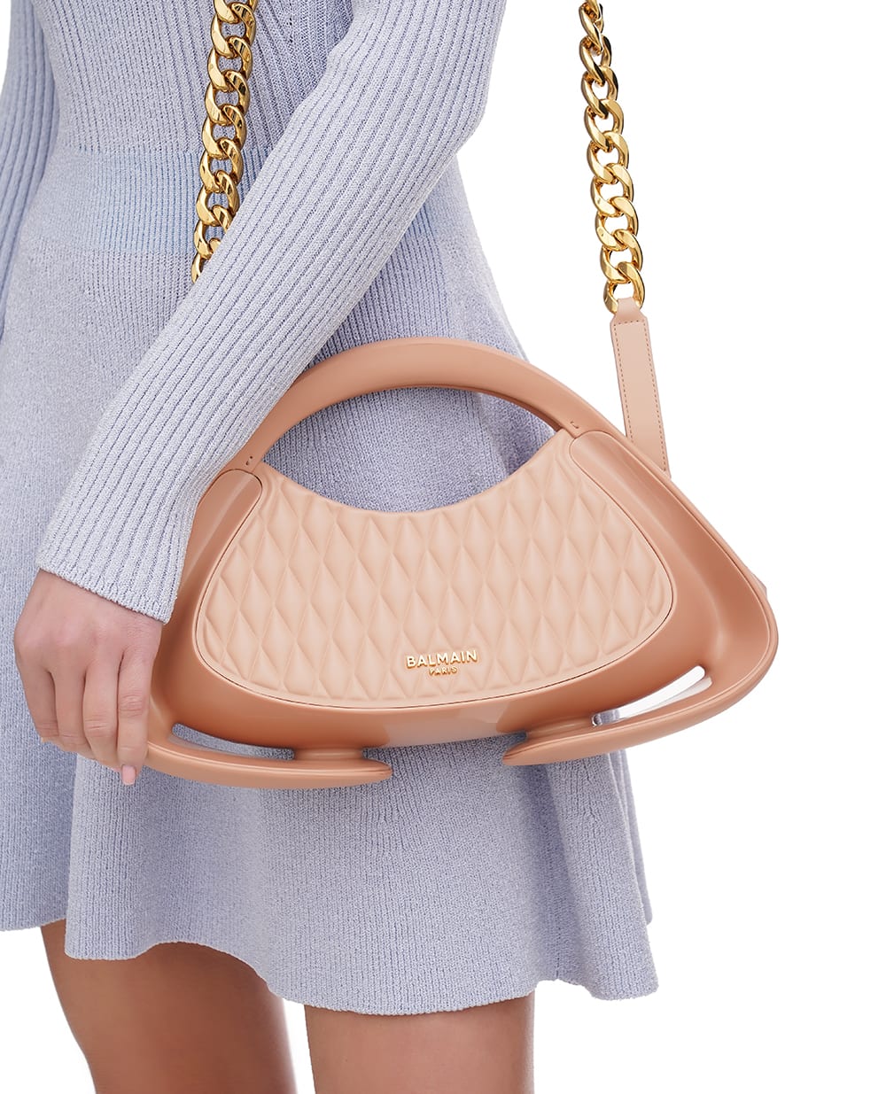 Сумка Jolie Madame Medium Balmain EN1DB903KPUY, бежевый цвет • Купить в интернет-магазине Kameron