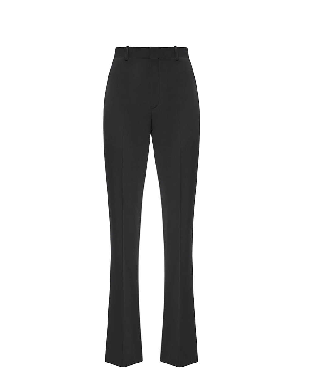 Прямі штани з вовни Balmain GF1PN220WC09, чорний колір • Купити в інтернет-магазині Kameron