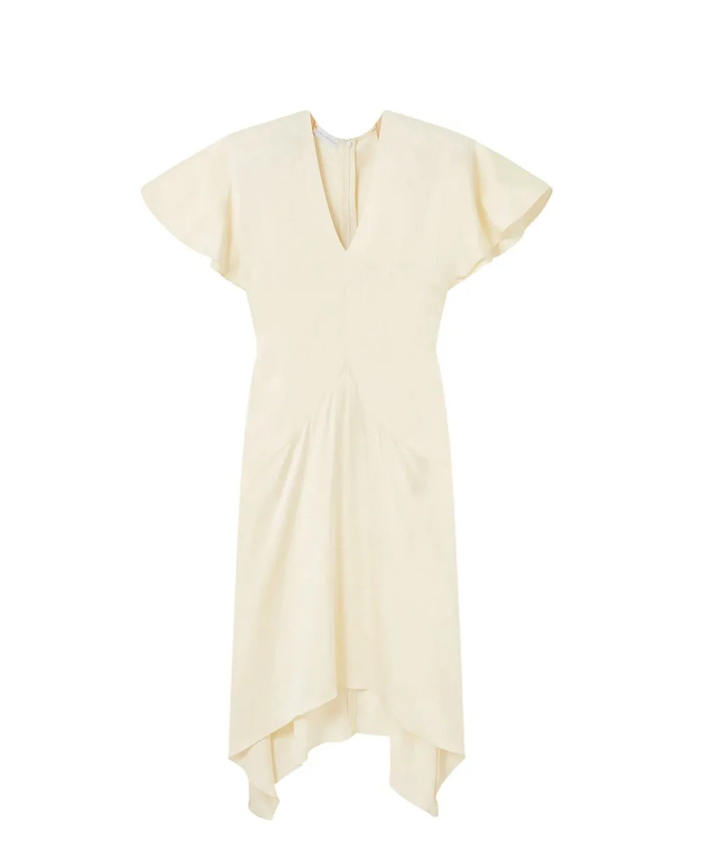 Платье атласное миди Stella McCartney 6A06573FU302, желтый цвет • Купить в интернет-магазине Kameron