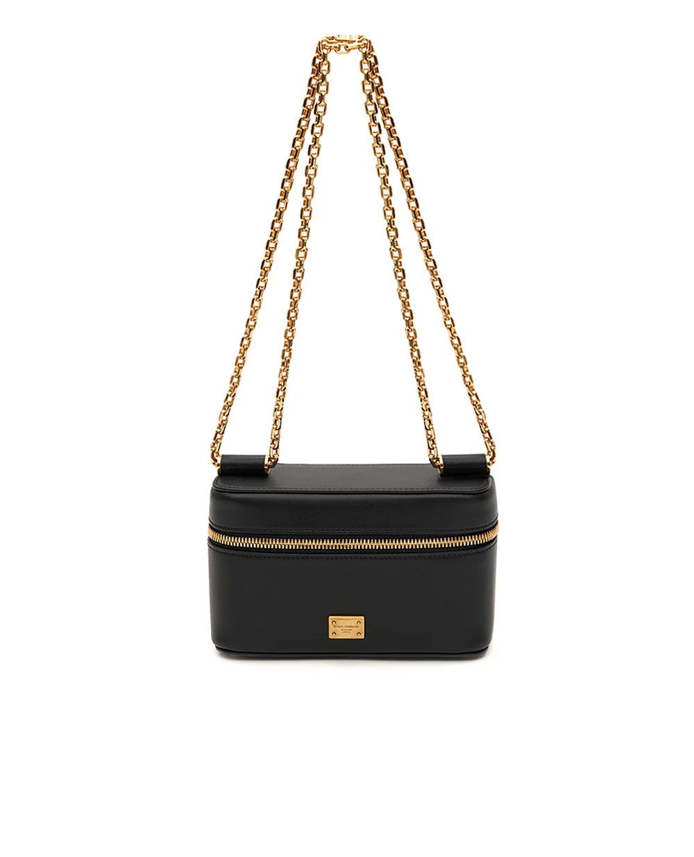 Кожаная сумка Sicily Dolce&Gabbana BB7800-B7321, черный цвет • Купить в интернет-магазине Kameron