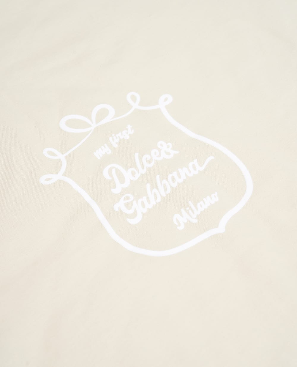 Детское утепленное одеяло из трикотажа с принтом Dolce&Gabbana Kids LNJA88-G7PTY, бежевый цвет • Купить в интернет-магазине Kameron