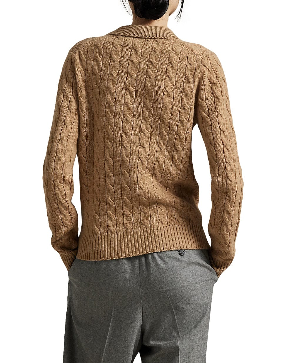 Свитер из шерсти Polo Ralph Lauren 211972132002, коричневый цвет • Купить в интернет-магазине Kameron