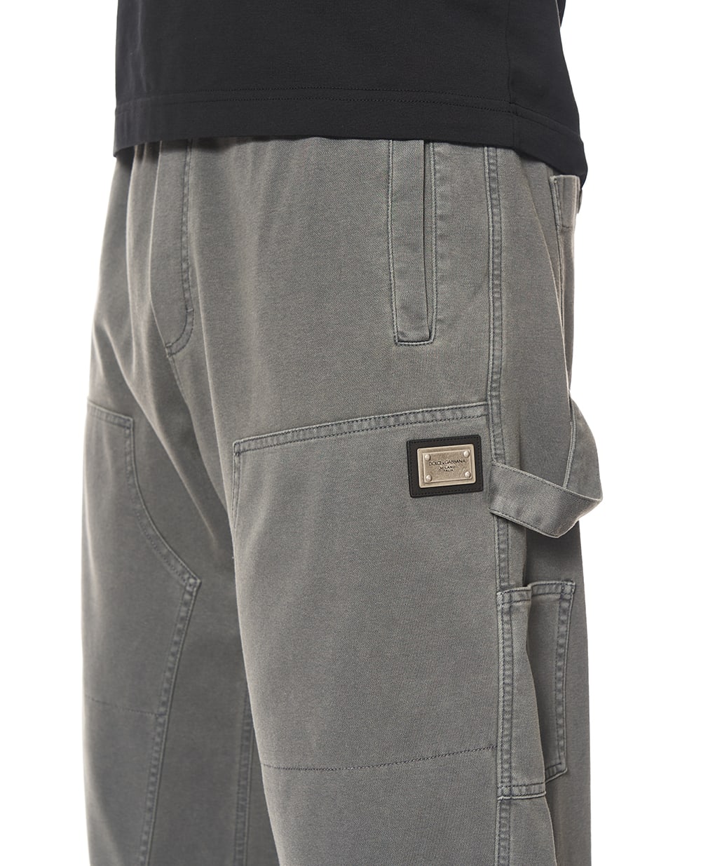 Штани з вінтажним оздобленням Dolce&Gabbana GP17WT-G7PPS, сірий колір • Купити в інтернет-магазині Kameron