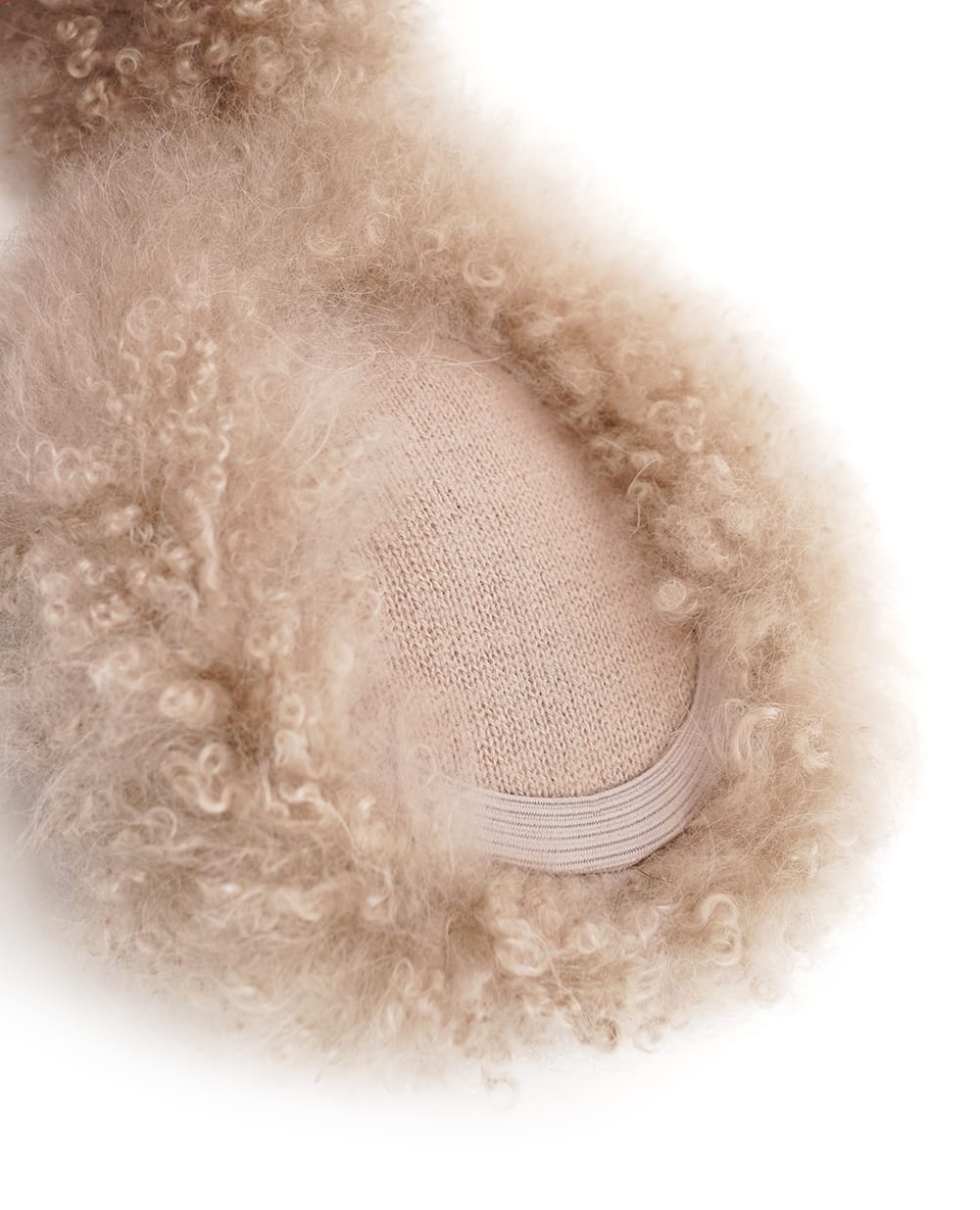 Навушники з овчини Yves Salomon 26WAA623XXMAAG-S, бежевий колір • Купити в інтернет-магазині Kameron