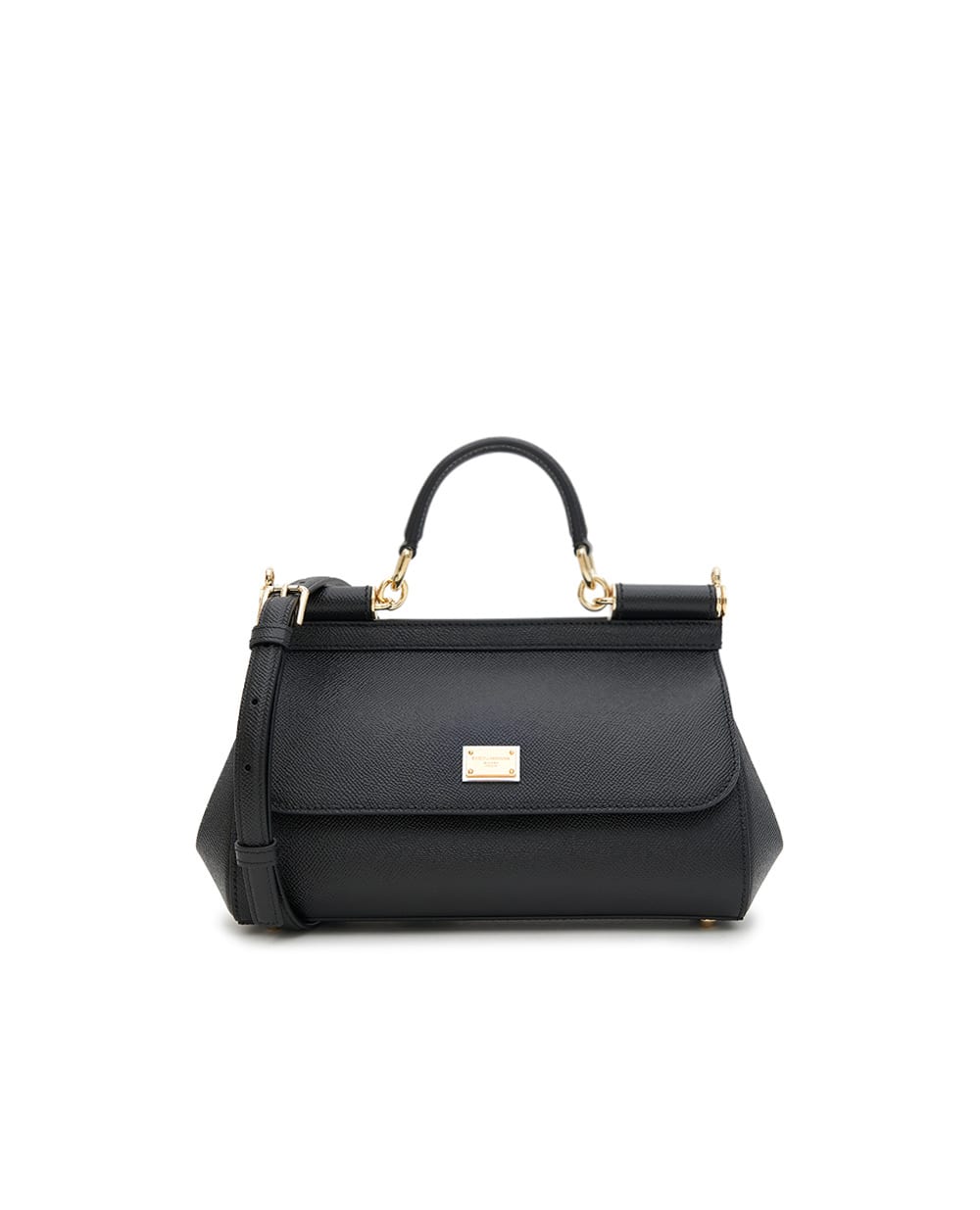 Шкіряна сумка Sicily Dolce&Gabbana BB7652-B1001, чорний колір • Купити в інтернет-магазині Kameron