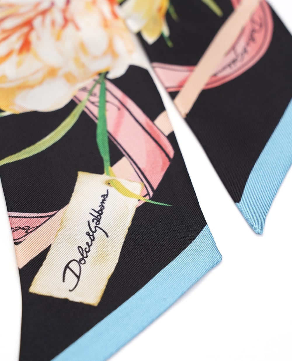 Лента твилли из шелка Dolce&Gabbana FS215A-GDC7B, разноцветный цвет • Купить в интернет-магазине Kameron