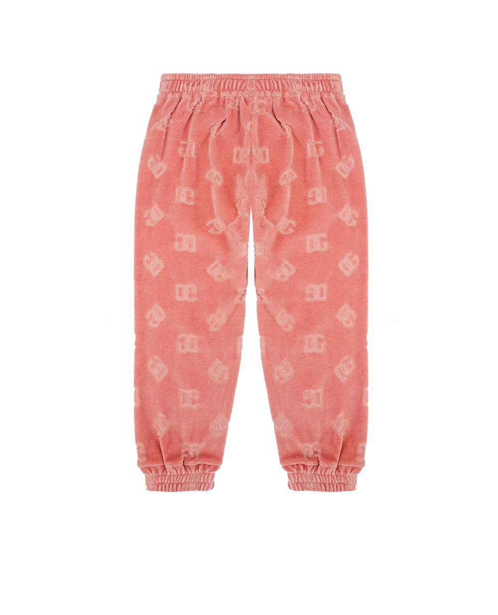 Детские спортивные брюки (костюм) Dolce&Gabbana Kids L2JPF9-FJ7DL, розовый цвет • Купить в интернет-магазине Kameron