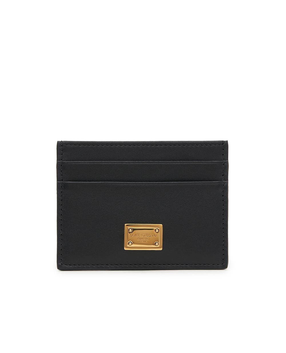 Кожаная визитница Dolce&Gabbana BI0330-A9S25, черный цвет • Купить в интернет-магазине Kameron