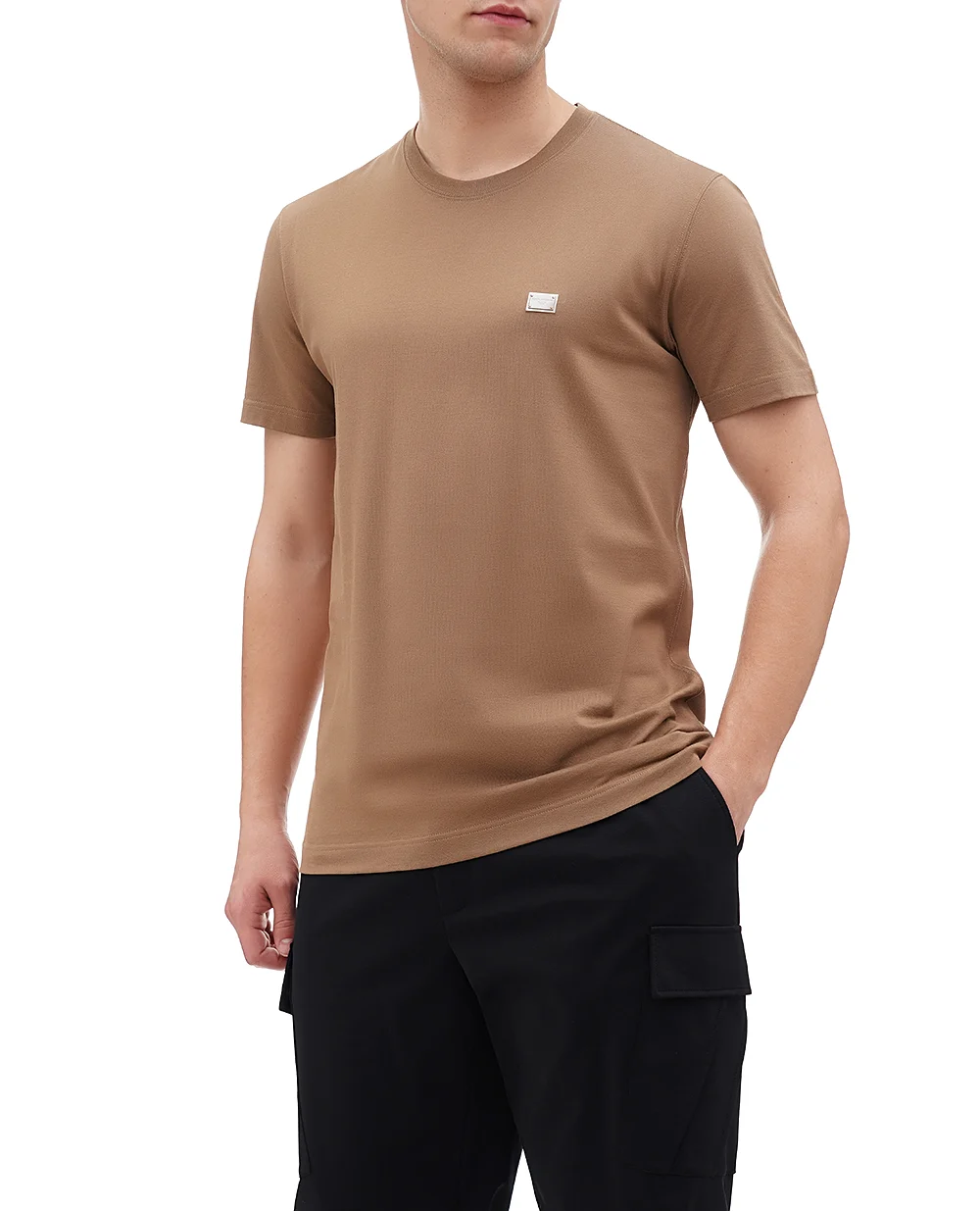 Футболка Dolce&Gabbana G8RN8T-G7N7A, коричневый цвет • Купить в интернет-магазине Kameron