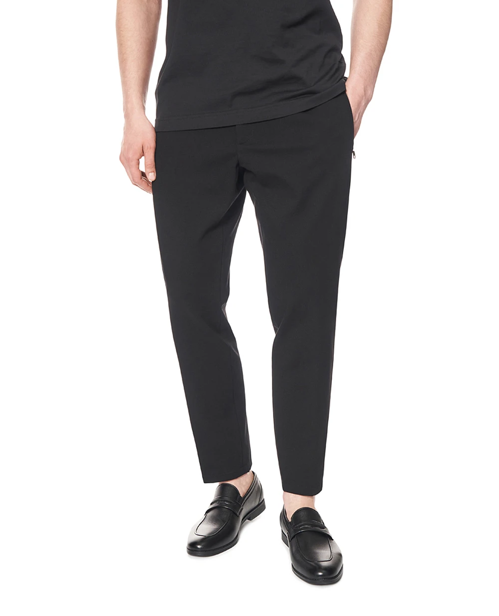 Штани-джоггери з нашивкою DG Dolce&Gabbana GVZAEZ-GK304, чорний колір • Купити в інтернет-магазині Kameron