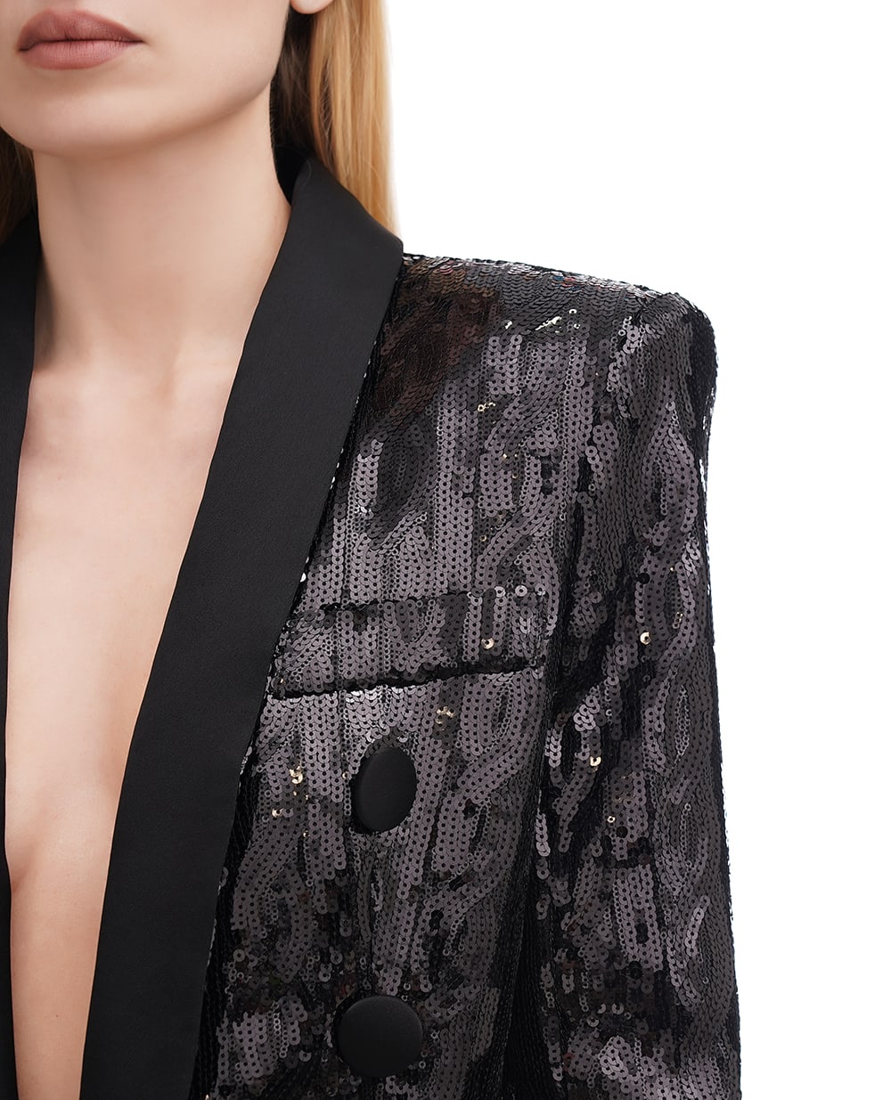 Жакет Balmain EF1SM490MG12, чорний колір • Купити в інтернет-магазині Kameron