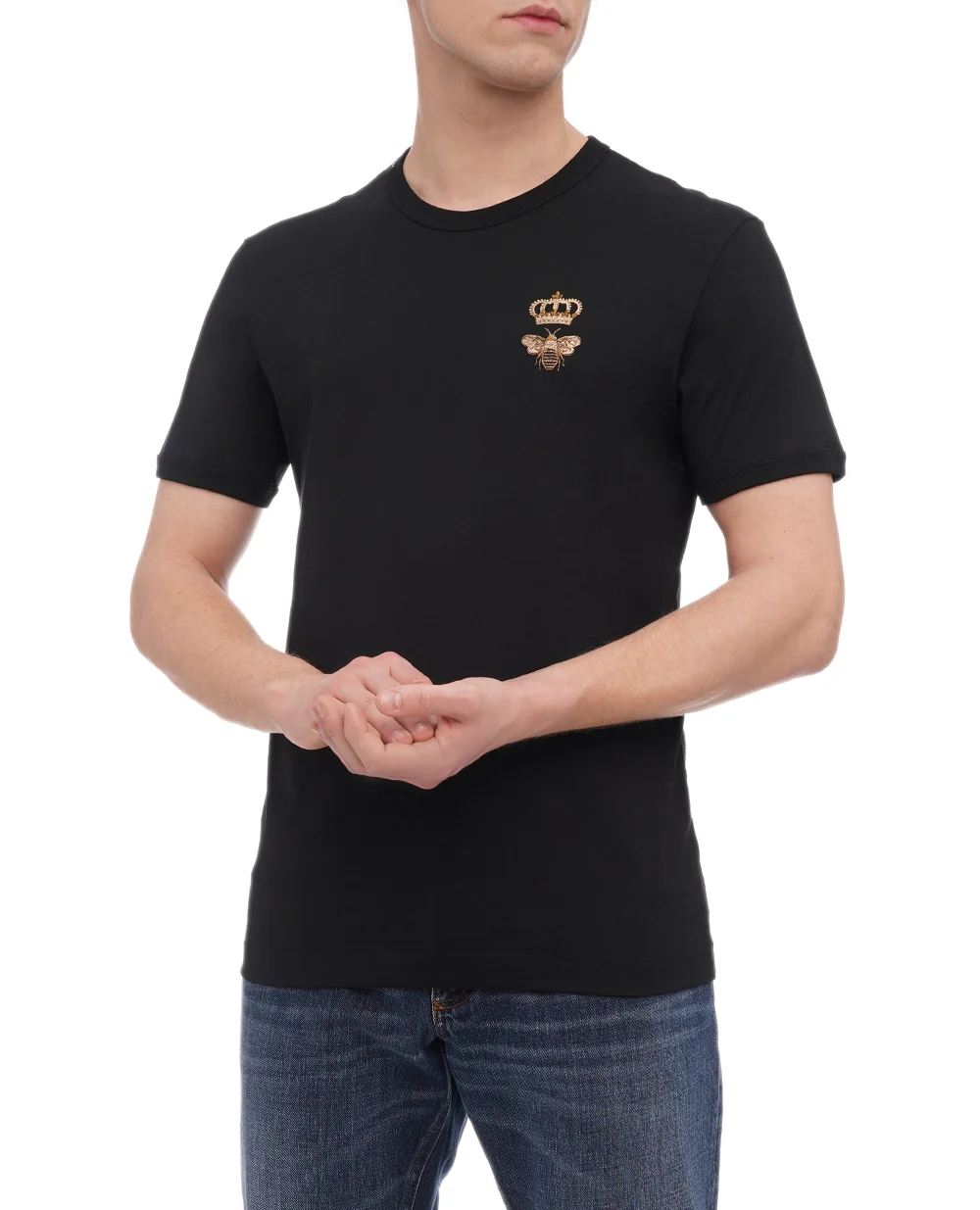 Футболка Dolce&Gabbana G8PV1Z-G7WUQ, черный цвет • Купить в интернет-магазине Kameron