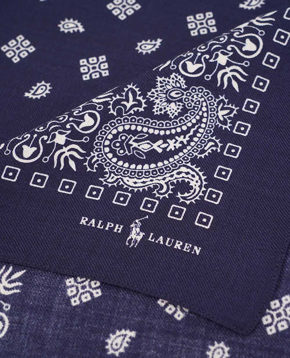 Хустка Polo Ralph Lauren 712926107001, темно-синій колір • Купити в інтернет-магазині Kameron