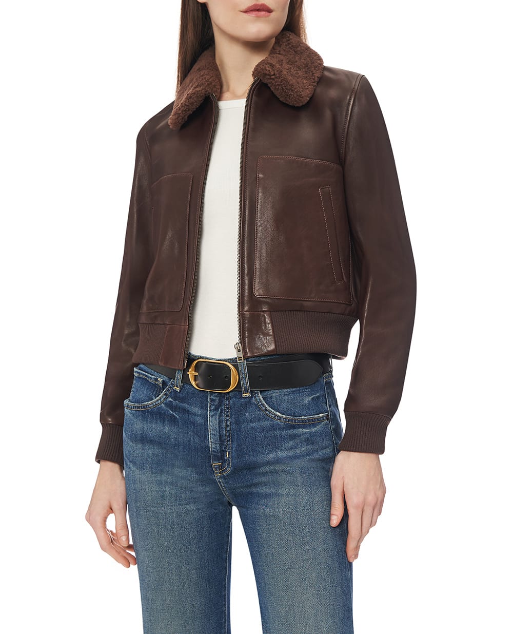 Куртка Тома из кожи NILI LOTAN 13229-L190, коричневый цвет • Купить в интернет-магазине Kameron