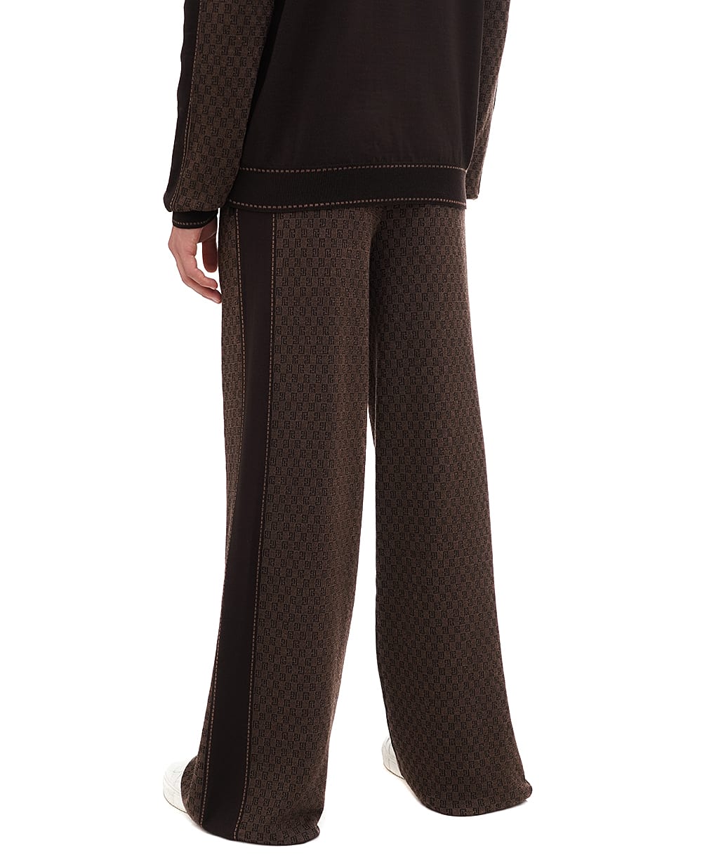Вовняні штани Balmain BH0PQ040KF23, коричневий колір • Купити в інтернет-магазині Kameron