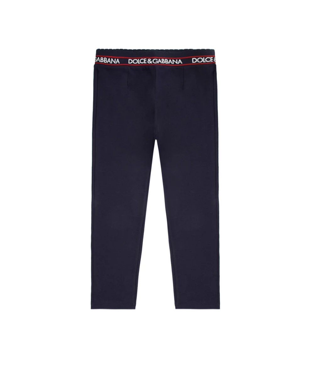Детские леггинсы Dolce&Gabbana Kids L5JP6V-G7WYT-S, темно-синий цвет • Купить в интернет-магазине Kameron