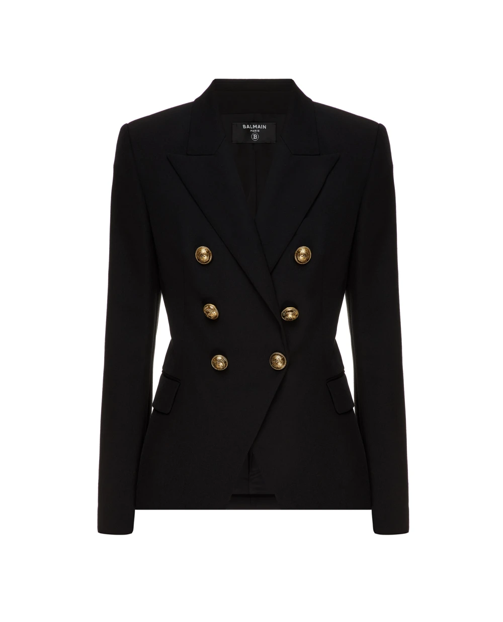 Шерстяной жакет Balmain UF17110167L, черный цвет • Купить в интернет-магазине Kameron