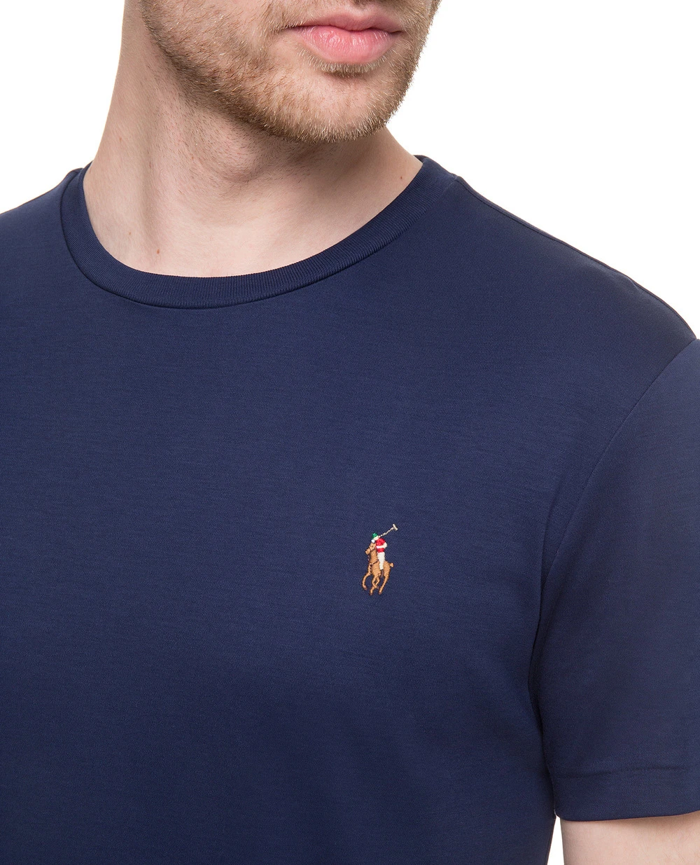 Футболка Polo Ralph Lauren 710740727003, темно-синий цвет • Купить в интернет-магазине Kameron