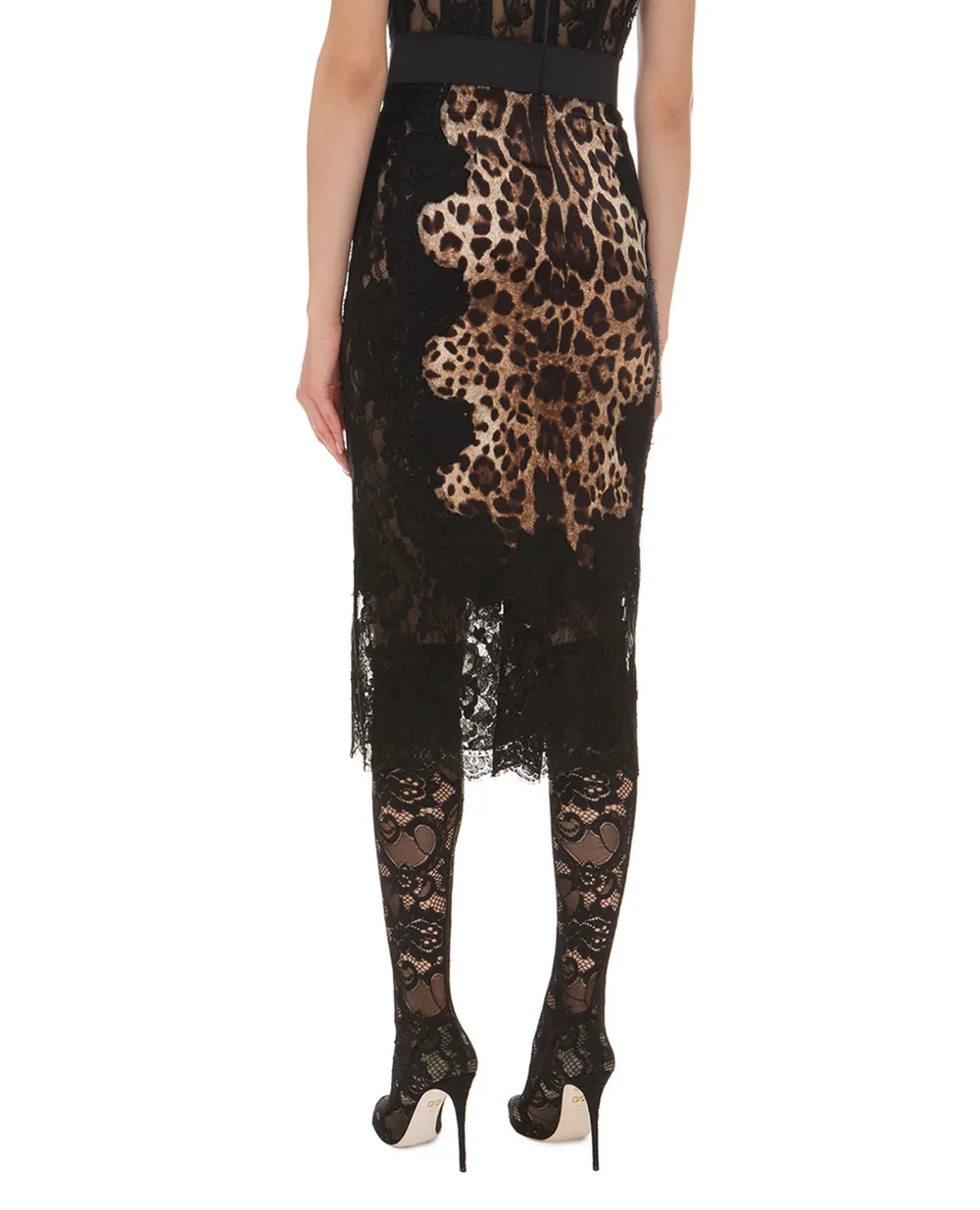 Спідниця Dolce&Gabbana F4BHCT-FSAXY, чорний колір • Купити в інтернет-магазині Kameron