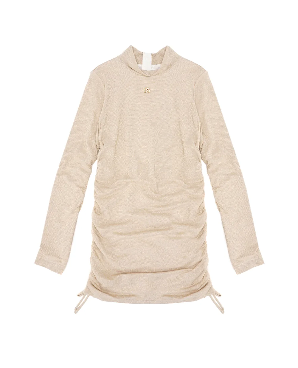 Детское платье Dolce&Gabbana Kids L5JD7M-FUGSF-S, золотой цвет • Купить в интернет-магазине Kameron