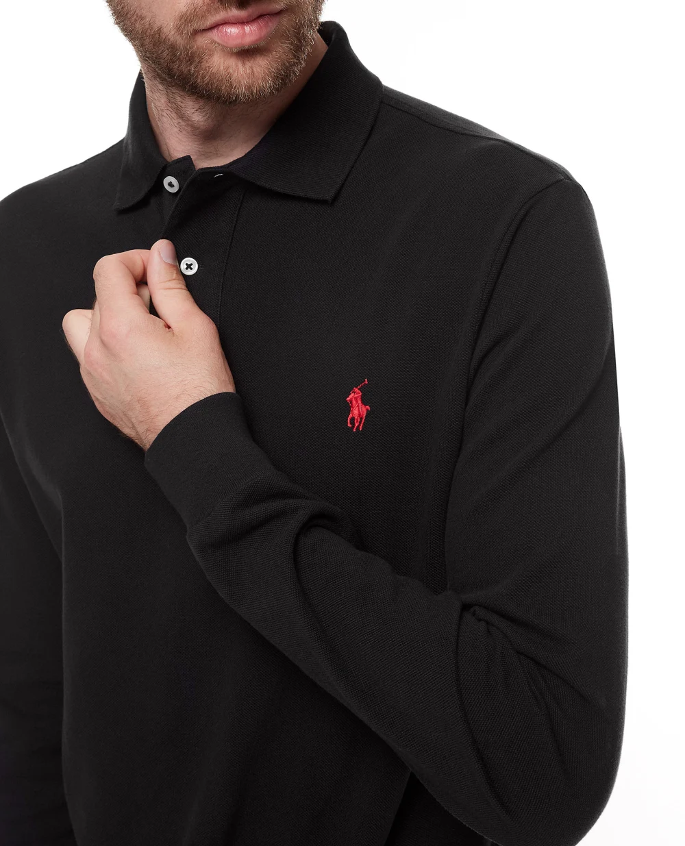 Поло Polo Ralph Lauren 710680790045, черный цвет • Купить в интернет-магазине Kameron