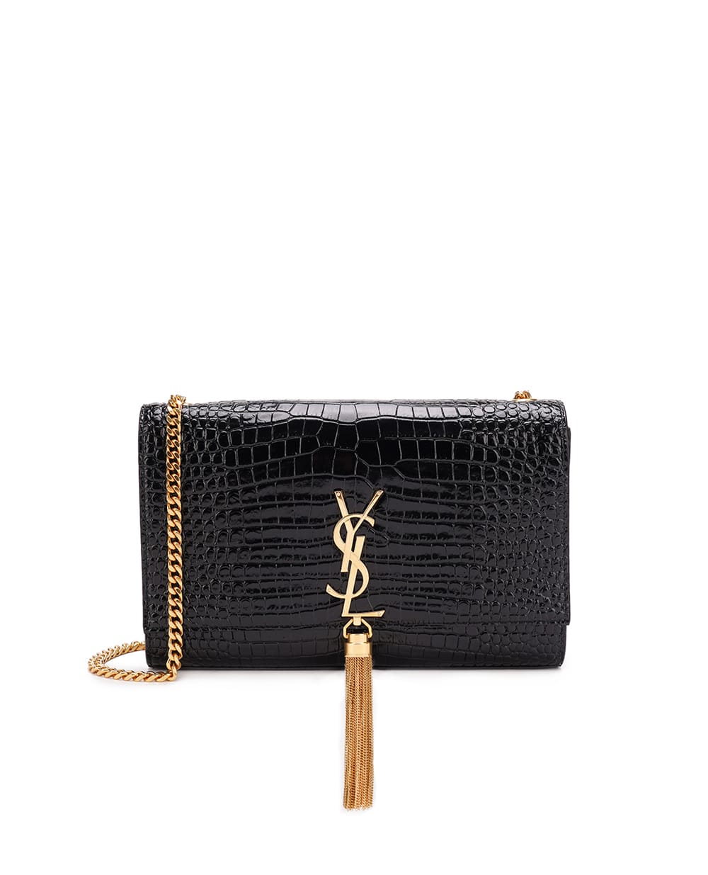 Кожаная сумка Kate Medium Saint Laurent 354119-DND0J, черный цвет • Купить в интернет-магазине Kameron