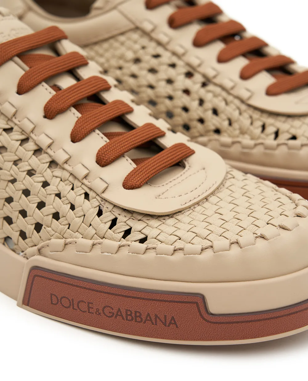 Кеды Portofino Dolce&Gabbana A20195-A9T93, бежевый цвет • Купить в интернет-магазине Kameron