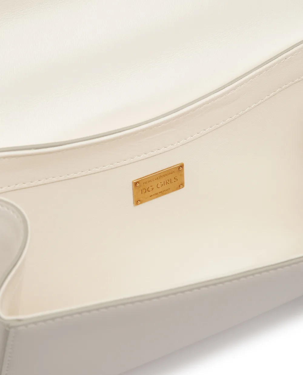 Кожаная cумка DG Girls Medium Dolce&Gabbana BB6498-AZ801, белый цвет • Купить в интернет-магазине Kameron
