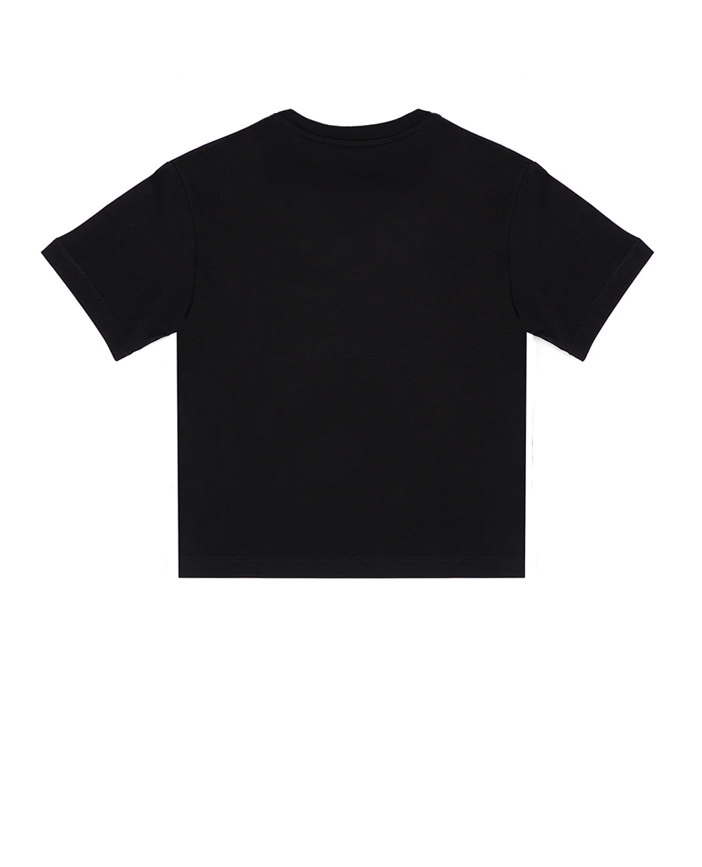 Детская трикотажная футболка Dolce&Gabbana Kids L4JTEY-G7K0M-S, черный цвет • Купить в интернет-магазине Kameron